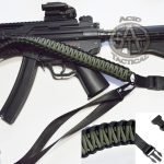 GREEN / BLACK - Combo 1 or 2 Point Tactical Paracord Rifle & Shotgun Sling
