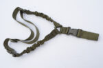 OD GREEN - Heavy Duty Single Point Bungee Rifle Shotgun Sling QD with dust covers - Image 2