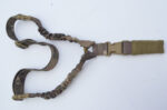 WOODLAND CAMO - Heavy Duty Single Point Bungee Rifle Shotgun Sling QD with dust covers - Image 2