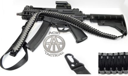 GRAY / BLACK - 2 Point Paracord Rifle or Shotgun Sling