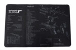 Gun Cleaning Mat for Glock Breakdown Schematics Parts Diagram