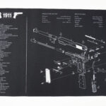 1911 - Gun Cleaning Mat Breakdown Schematics Parts Diagram