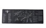 Gun Cleaning Mat for AK47 Breakdown Schematics AK-47 Parts Diagram