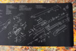 Gun Cleaning Mat for Remington 870 Shotgun Breakdown Schematics Parts Diagram - Image 2