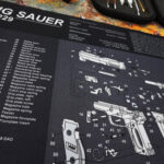 Gun Cleaning Mat for Sig Sauer P229 Breakdown Schematics Parts Diagram