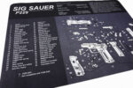 Gun Cleaning Mat for Sig Sauer P229 Breakdown Schematics Parts Diagram - Image 4