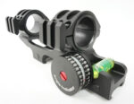 Cantilever Rifle Scope Mount 30 & 25mm 1" Rings BUBBLE LEVEL with Picatinny Base