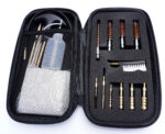 18 Piece Gun Cleaning Kit Universal with Brass Cotton Brushes and case