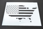 US MAP FLAG LARGE American Flag Stencil spray paint though - MYLAR 2 PACK - Image 2