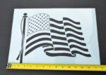 US WAVY FLAG LARGE American Flag Stencil Spray Paint Through - MYLAR 2 PACK - Image 3
