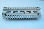 6.75" Quad Rail for Carbine Length AR15 / M4 - DIY Paint Silver Aluminum - Image 6