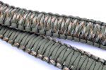 GREEN CAMO / GREEN - Single Point Tactical Paracord Rifle Gun Sling - Image 2