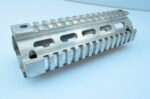6.75" Quad Rail for Carbine Length AR15 / M4 - DIY Paint Silver Aluminum - Image 4