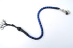BLUE BLACK - PU Leather Motorcycle Whip Get Back whip 1" Ball & Skulls 36" - Image 7