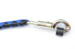 BLUE BLACK - PU Leather Motorcycle Whip Get Back whip 1" Ball & Skulls 36" - Image 6
