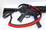 RED BLACK - Combo 1 or 2 Point Tactical Paracord Rifle & Shotgun Sling - Image 3