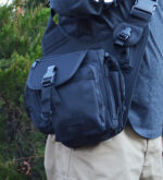 BLACK - Molle Army Carry side bag Tactical Gun Range utility backpack pouch - Image 6