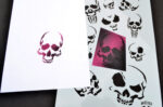 SKULLS - Mylar Camo Skull Gun Spray Painting Stencils RC Model Airbrush 3 PACK - Image 5