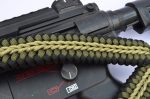 CROCODILE - Paracord Single Point Tactical Rifle Sling with compass, flint, whistle buckle. - Image 6