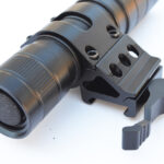 Offset angle flashlight Gun mount for Picatinny Weaver rails Fits 25mm 1" lights