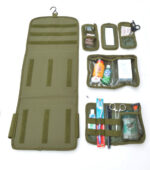 OD GREEN - Military Molle Equipped Toiletry Bathroom Camping Travel Wash Kit Bag