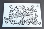 Skull & Bones LARGE Airbrush Paint Stencils - MYLAR 2 PACK - Image 4