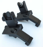 ANODIZED BLACK - BUIS Back up Iron Sights 45 degree Angle reflex Sight Set