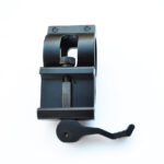 Offset angle flashlight Gun mount for Picatinny Weaver rails Fits 25mm 1" lights - Image 3