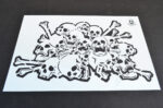 Skull & Bones LARGE Airbrush Paint Stencils - MYLAR 2 PACK - Image 5