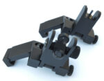 ANODIZED BLACK - BUIS Back up Iron Sights 45 degree Angle reflex Sight Set - Image 7