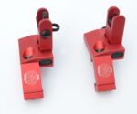 ANODIZED RED - BUIS Back up Iron Sights 45 degree Angle reflex Sight Set Anodized - Image 3