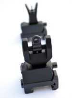 Flip Up Metal Sights - Front and Rear BUIS Picatinny Base - Image 3