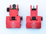 ANODIZED RED - 2 Piece Low Profile BUIS Front & Rear Back up Iron Metal Rifle Gun Sights - Image 8