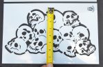 SKULLS & BONES - Airbrush Paint Stencils MYLAR 5 PACK - Image 14