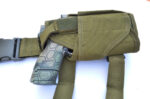 OD GREEN - Compact Tactical Drop Leg Thigh Gun Pistol Holster - Image 10