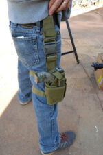 OD GREEN - Compact Tactical Drop Leg Thigh Gun Pistol Holster - Image 4