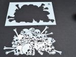 SKULLS & BONES - Airbrush Paint Stencils MYLAR 5 PACK - Image 16