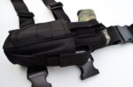BLACK  - Compact Tactical Drop Leg Thigh Gun Pistol Holster - Image 10