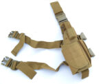 TAN - Tactical Leg Thigh Gun Pistol Holster or Open Carry Belt Duty Holster - Image 11