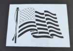 US WAVY FLAG LARGE American Flag Stencil Spray Paint Through - MYLAR 2 PACK - Image 4