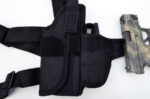 BLACK  - Compact Tactical Drop Leg Thigh Gun Pistol Holster - Image 7