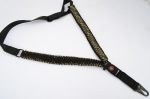 GREEN CAMO - Paracord Single Point Tactical Rifle Sling with compass, flint, whistle buckle. - Image 10