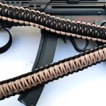 TAN / BLACK - Single Point Tactical Paracord Rifle Gun Sling