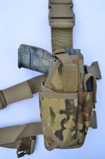 MULTICAM - Compact Tactical Drop Leg Thigh Gun Pistol Holster - Image 4
