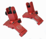 ANODIZED RED - BUIS Back up Iron Sights 45 degree Angle reflex Sight Set Anodized - Image 5