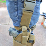 TAN - Tactical Leg Thigh Gun Pistol Holster or Open Carry Belt Duty Holster