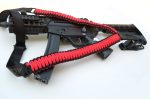 RED & BLACK - Single Point Tactical Paracord Rifle Gun Sling - Image 5