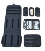 BLACK - Military Molle Equipped Toiletry Bathroom Camping Travel Wash Kit Bag - Image 7