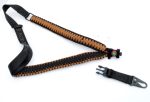 COYOTE ? Paracord Single Point Tactical Rifle Sling with compass, flint, whistle buckle. - Image 7
