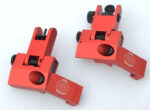 ANODIZED RED - BUIS Back up Iron Sights 45 degree Angle reflex Sight Set Anodized - Image 7